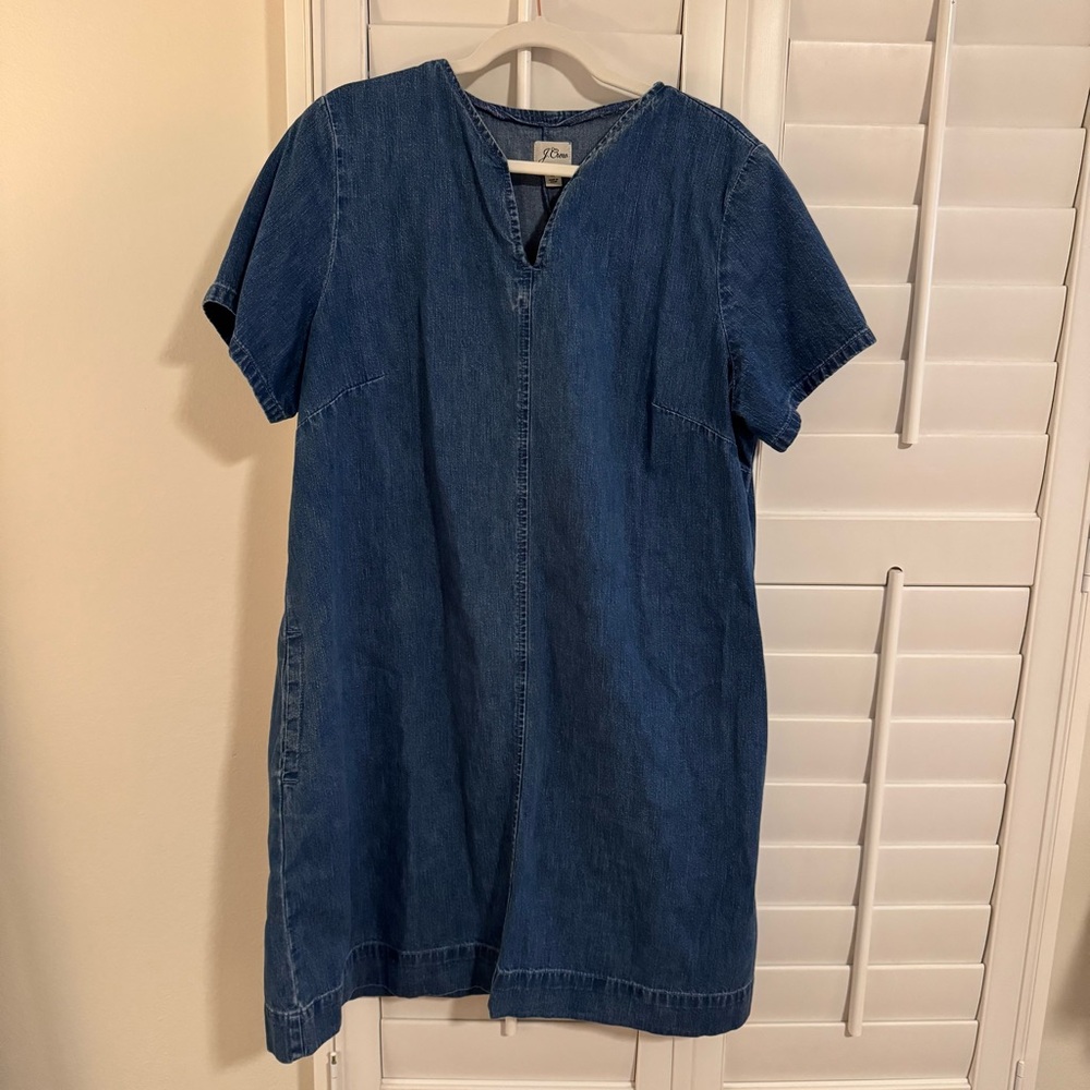 J. Crew Denim Short Sleeve Dress